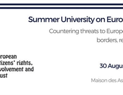 REGISTRATION: Summer University on European Citizenship / 30 August - 1 September 2017